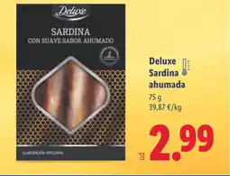 Lidl DELUXE Sardina ahumada oferta