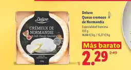 Lidl DELUXE Queso cremoso de Normandía oferta