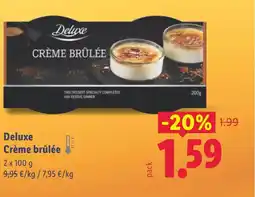 Lidl DELUXE Crème brûlée oferta