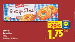 Lidl SONDEY Rosquillas oferta