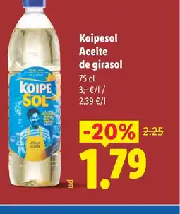 Lidl KOIPESOL Aceite de girasol oferta