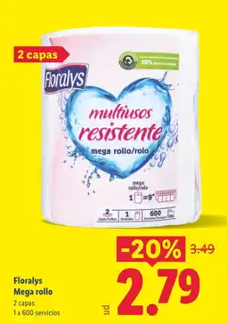 Lidl FLORALYS Mega rollo oferta