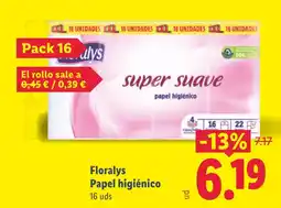Lidl FLORALYS Papel higiénico oferta
