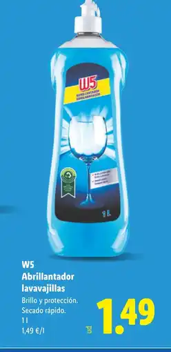 Lidl W5 Abrillantador lavavajillas oferta