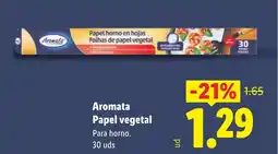 Lidl AROMATA Papel vegetal oferta