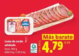 Lidl Lomo de cerdo adobado oferta