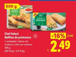 Lidl CHEF SELECT Rollitos de primavera oferta