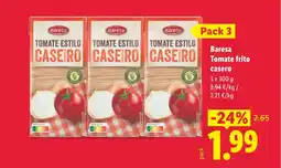 Lidl BARESA Tomate frito casero oferta