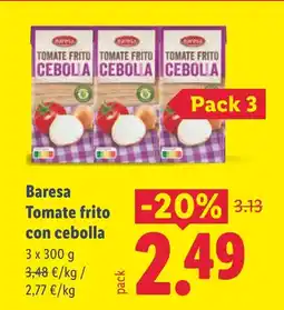 Lidl BARESA Tomate frito con cebolla oferta