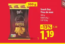 Lidl SNACK DAY Tiras de maíz oferta