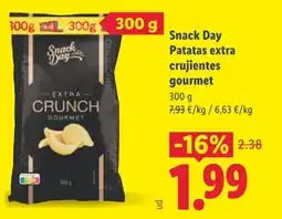 Lidl SNACK DAY Patatas extra crujientes gourmet oferta