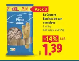 Lidl LA CESTERA Barritas de pan con pipas oferta