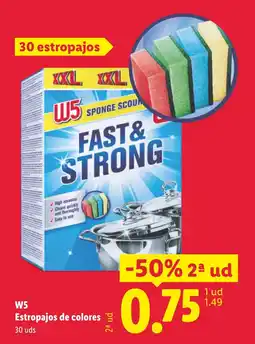 Lidl W5 Estropajos de colores oferta