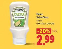 Lidl HEINZ Salsa César oferta