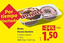 Lidl BIMBO Donuts Bombón oferta