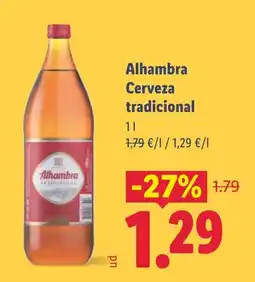 Lidl ALHAMBRA Cerveza tradicional oferta