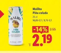 Lidl MALIBU Piña colada oferta