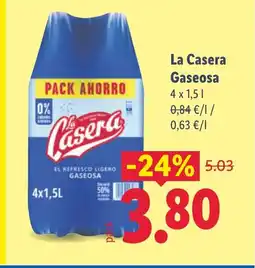 Lidl LA CASERA Gaseosa oferta