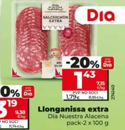 Dia DIA NUESTRA ALACENA Llonganissa extra oferta