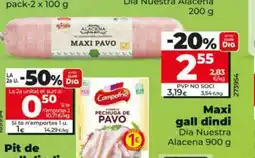 Dia DIA NUESTRA ALACENA Maxi gall dindi oferta