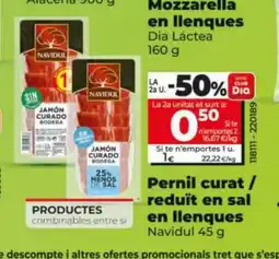 Dia NAVIDUL Pernil curat/ reduït en sal en llenques oferta