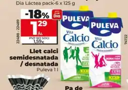 Dia PULEVA Llet calci semidesnatada / desnatada oferta