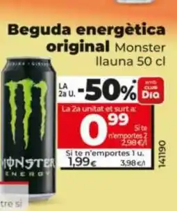 Dia MONSTER Beguda energètica original oferta