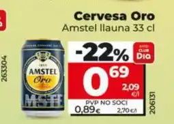 Dia AMSTEL Cervesa Oro oferta