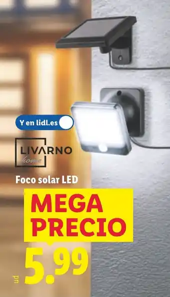 Lidl LIVARNO Foco solar LED oferta