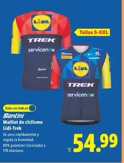 Lidl SANTINI Maillot de ciclismo Lidl-Trek oferta