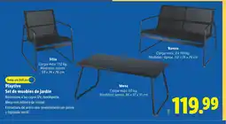 Lidl PLAYTIVE Set de muebles de jardín oferta
