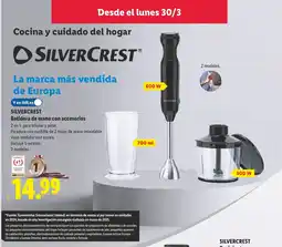 Lidl SILVERCREST Batidora de mano con accesorios oferta