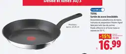 Lidl TEFAL Sartén de acero inoxidable oferta