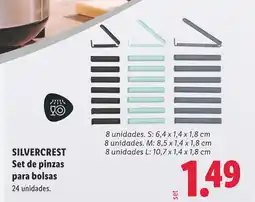 Lidl SILVERCREST Set de pinzas para bolsas oferta