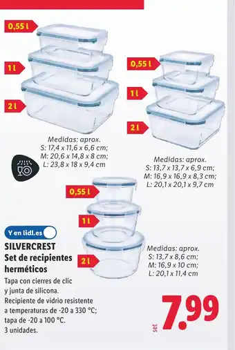 Lidl SILVERCREST Set de recipientes herméticos oferta