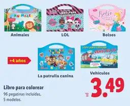 Lidl Libro para colorear oferta