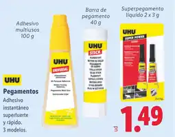 Lidl UHU Pegamentos oferta