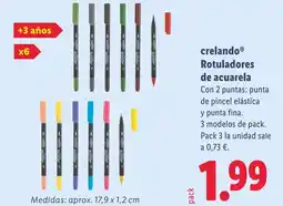 Lidl CRELANDO Rotuladores de acuarela oferta