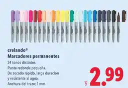 Lidl CRELANDO Marcadores permanentes oferta
