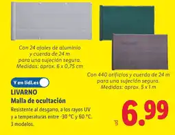 Lidl LIVARNO Malla de ocultación oferta