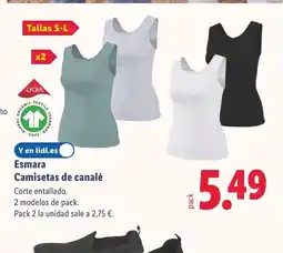 Lidl ESMARA Camisetas de canalé oferta