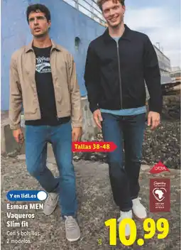 Lidl ESMARA MEN Vaqueros Slim fit oferta