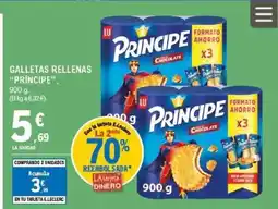 E.Leclerc PRÍNCIPE Galletas rellenas oferta