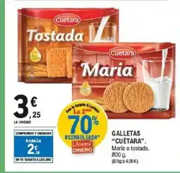 E.Leclerc CUÉTARA Galletas oferta