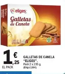 E.Leclerc ELIGES Galletas de canela oferta