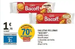 E.Leclerc BISCOFF Galletas rellenas oferta