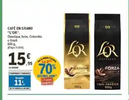 E.Leclerc L'OR Café en grano oferta