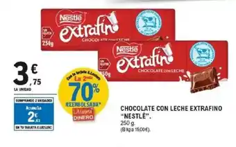 E.Leclerc NESTLÉ Chocolate con leche extrafino oferta
