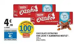 E.Leclerc Chocolate extrafino con leche y almendras nestlé oferta