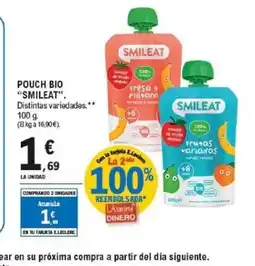 E.Leclerc SMILEAT Pouch bio oferta